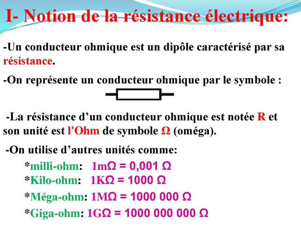 découvrez l'unité de résistance électrique, l'ohm. apprenez son importance dans les circuits électriques, son histoire et son utilisation dans le domaine de l'électronique. comprenez comment cette unité mesure la résistance des matériaux et son rôle essentiel dans la loi d'ohm.